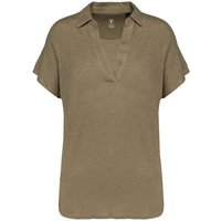 YTWOO Exklusives Damen Polohemd aus 100% Leinen