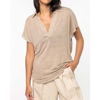 YTWOO Exklusives Damen Polohemd aus 100% Leinen
