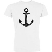 Human Family Bio Herren T-Shirt mit großem Anker Print aus Bio-Baumwolle