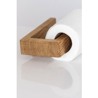 kleiderleiter_de Toilettenpapierhalter MAX aus massiver Eiche