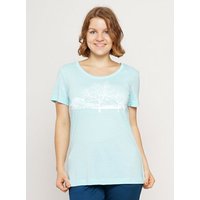 Peaces.bio - handbedruckte Biomode Lieber Wieder Shirt Landscape Damen