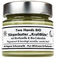 Two Hands BIO KörperBalsam „KraftBlüte“ mit Bio-Kamille & Bio-Calendula - für Gesicht & Körper - Bio Vegan