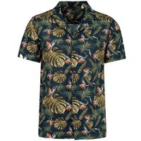 YTWOO Herren Hawaii Hemd | Bio -Baumwolle-Leinen-Mix | Aloha Shirt | Kurzarm Hemd