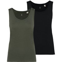 YTWOO 2er Pack Damen Tank Top aus 100% Bio-Baumwolle