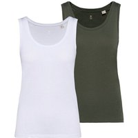 YTWOO 2er Pack Damen Tank Top aus 100% Bio-Baumwolle