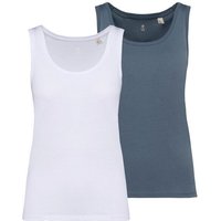YTWOO 2er Pack Damen Tank Top aus 100% Bio-Baumwolle
