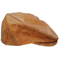 Kork-Deko Schiebermütze aus Korkstoff - beige oder braun - Kork Mütze, Korkhut
