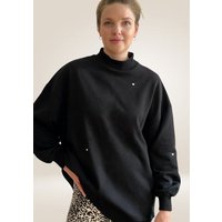 noemvri fashion label oversized Sweatshirt Turtleneck mit Herzchen