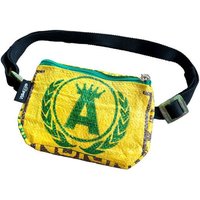 GOOPSI Upcycling Bauchtasche aus Reissack, Cross Body Bag – ultraleichte Hip Bag handgemacht & Fairtrade