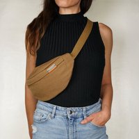 seasara Bauchtasche Damen & Herren aus Canvas (Bio-Baumwolle oder Hanf) | Gürteltasche Hip Bag Crossbody Umhängetasche