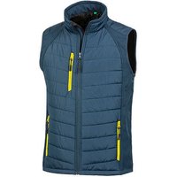 Result Genuine Recycled Herren Weste Steppweste Atmungsaktiv Wasserabweisend Bodywarmer bis Größe 4XL Wattiert Padded Übergangsweste