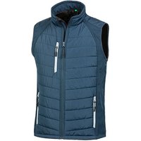Result Genuine Recycled Herren Weste Steppweste Atmungsaktiv Wasserabweisend Bodywarmer bis Größe 4XL Wattiert Padded Übergangsweste