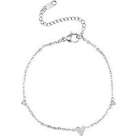 Feines Herz Armband in ca. 21 cm x 5 mm (inkl. 6 cm Verlängerungskette) von Elektropulli