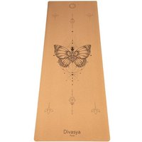 Divasya Yogamatte aus Kork & Naturkautschuk | mit Gurt & Hülle | 6 Designs