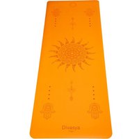 Divasya Yogamatte Naturkautschuk | rutschfester japanischer Grip | 8 Farben | Gurt & Hülle