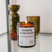 Just a decent day Camping in the forest - Duftkerze - Handmade - Sojawachs