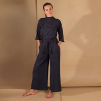 ManduTrap Bluse „Juma“ aus TENCEL (Lyocell) – Blau, Senfgelb oder Rost