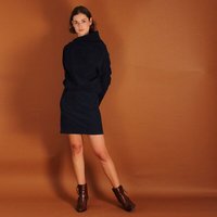 ManduTrap Asymmetrisches Cordkleid „Juni“ aus Bio-Baumwolle – Blau oder Berry