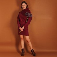 ManduTrap Asymmetrisches Cordkleid „Juni“ aus Bio-Baumwolle – Blau oder Berry