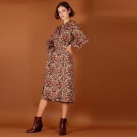 ManduTrap Florales Wickelkleid „Marni“ aus Bio-Baumwolle