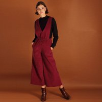 ManduTrap Jumpsuit/Latzhose „Clara“ aus Bio-Baumwollcord – Berry