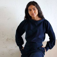 ManduTrap Cordpullover aus Bio-Baumwolle – Blau oder Grün