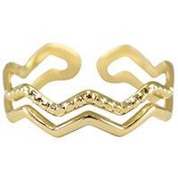 Größenverstellbarer BOHO Ring ca. Ø 17 - 19 mm von Elektropulli