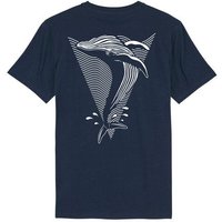 vis wear Wal - Göttin der Ozeane - Back Print Premium T-Shirt