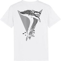 vis wear Wal - Göttin der Ozeane - Back Print Premium T-Shirt