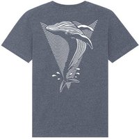 vis wear Wal - Göttin der Ozeane - Back Print Premium T-Shirt