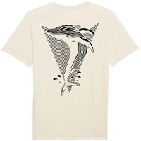 vis wear Wal - Göttin der Ozeane - Back Print Premium T-Shirt