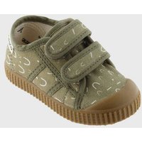 Victoria vegane bedruckte Kinder-Klett-Sneaker – Basket de Lona
