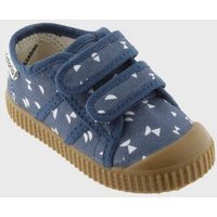 Victoria vegane bedruckte Kinder-Klett-Sneaker – Basket de Lona