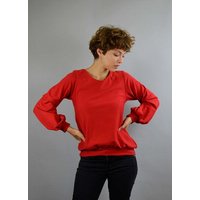 ManduTrap Pullover „Caro“ aus Bio-Baumwolle – Rot, Schwarz oder Gelb