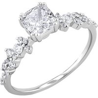 Eppi Verlobungsring mit Moissanit und Lab Grown Diamanten Alys