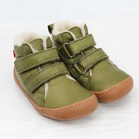 Pololo Barfuß Winterstiefel aus pflanzlich gegerbtem Leder, unisex, Gr. 22-34