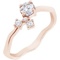 Eppi Cluster-Ring mit Moissanit und Lab Grown Diamanten Roche