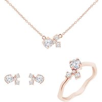 Eppi Cluster Schmuckset mit Moissaniten und Lab Grown Diamanten Halli
