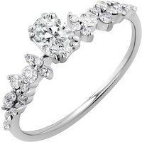 Eppi Verlobungsring mit Moissanit und Lab Grown Diamanten Mica