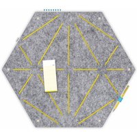 Hexagon-Pinnwand zum Stecken und Pinnen aus Filz, Memoboard mal anders von RÅVARE (HEX)