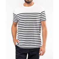 YTWOO Nachhaltiges Herren-T-Shirt mit Rundhalsausschnitt im Marine-Stil