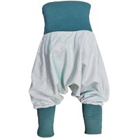 liebewicht Feste Yogahose Sarouelhose Pumphose türkis aus Biobaumwolle Gr.56-116