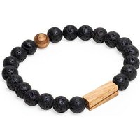 BeWooden Perlenarmband mit Holzdetails "Lava Bracelet"