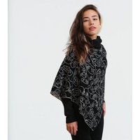 GARY MASH Strick-Poncho Loa mit Rollkragen aus Bio-Baumwolle