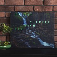 build-yours Bausatz WordClock Jupiter Dark Forest - Bau dir deine Wortuhr