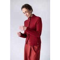 Grenz/gang Damen Strickjacke ELLY aus Schurwolle (kbT) - uni