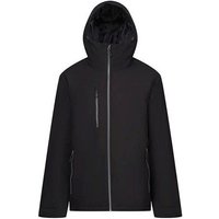 Regatta Professional Herren Wasserdichte gefütterte Softshelljacke mit Kapuze Recycled kontrastfarbene Reißverschlüsse