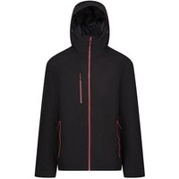 Regatta Professional Herren Wasserdichte gefütterte Softshelljacke mit Kapuze Recycled kontrastfarbene Reißverschlüsse