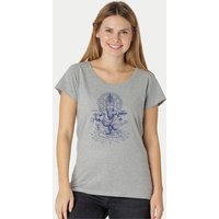 Peaces.bio - handbedruckte Biomode Loosefit Shirt Ganesha Damen
