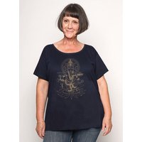Peaces.bio - handbedruckte Biomode Loosefit Shirt Ganesha Damen